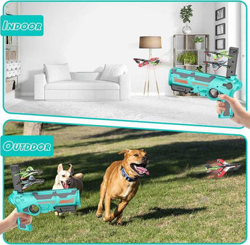 Airplane Launcher Toy with Foam Planes